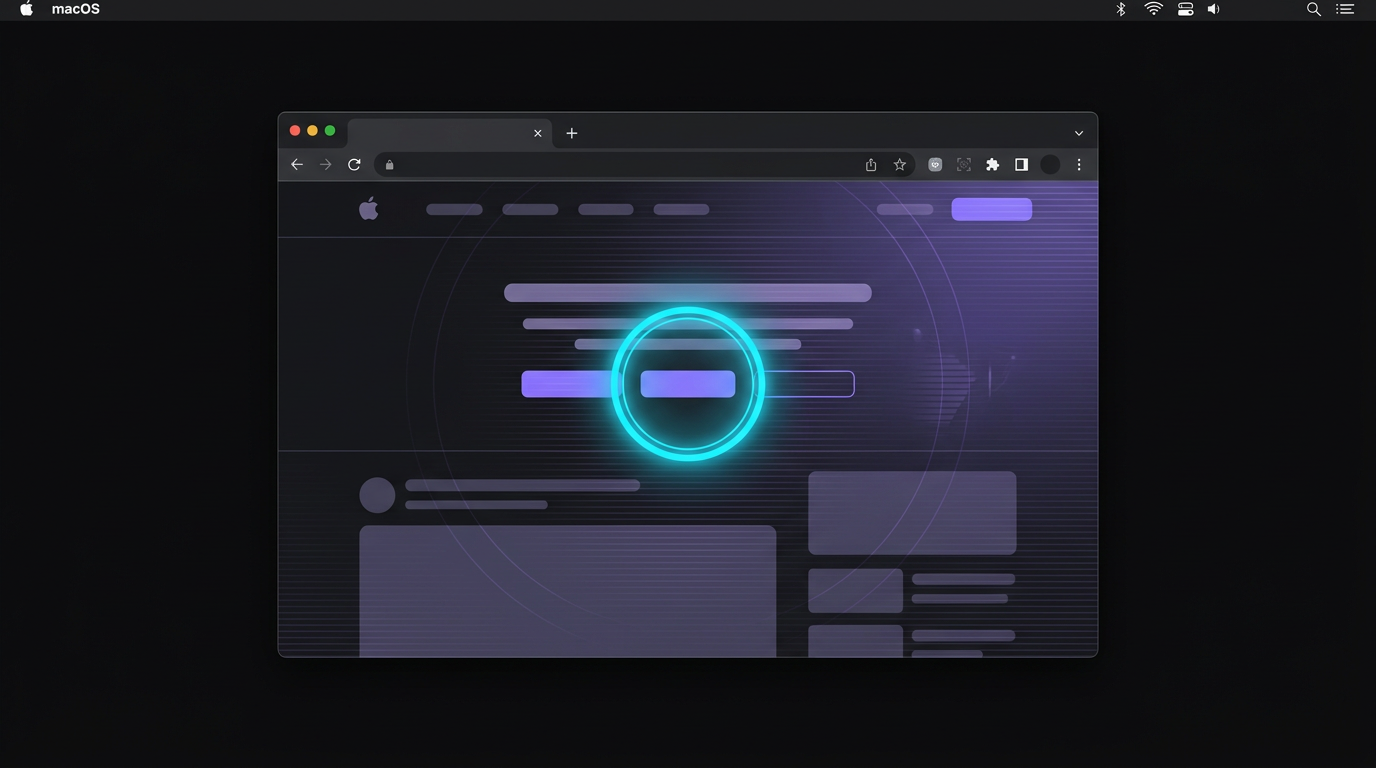 macOS screen with AI-powered element highlighting