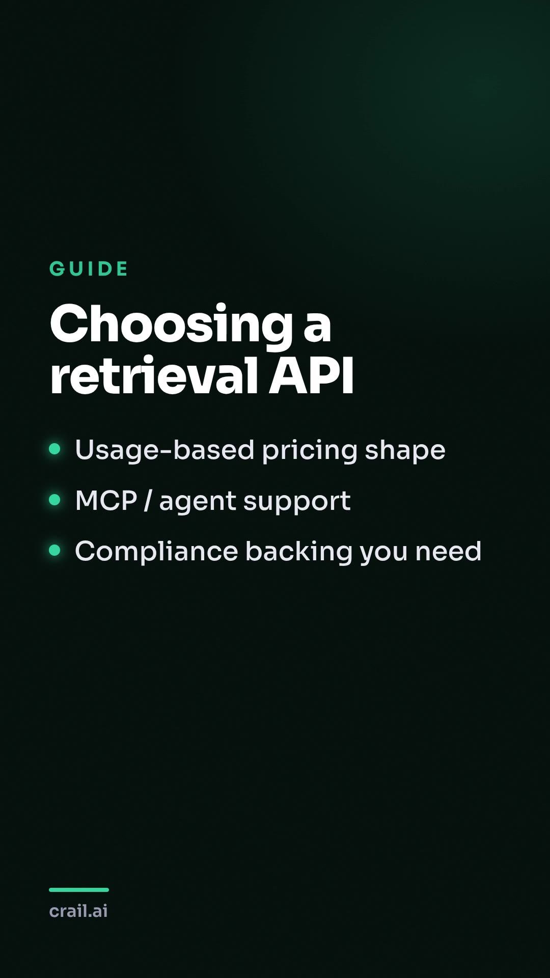 Choosing a retrieval API for RAG and agents