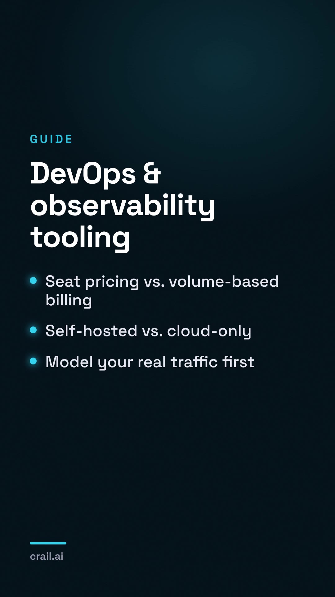 Choosing DevOps and observability tooling without getting surprised by the bill